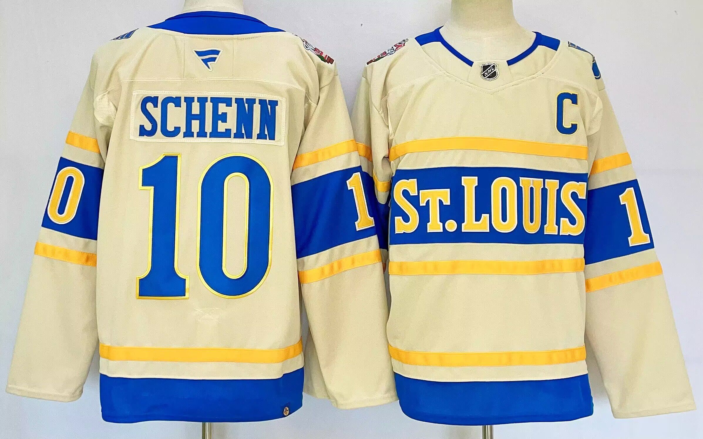 Men St.Louis Blues #10 Schenn Cream 2026 Adidias NHL Jersey style 001